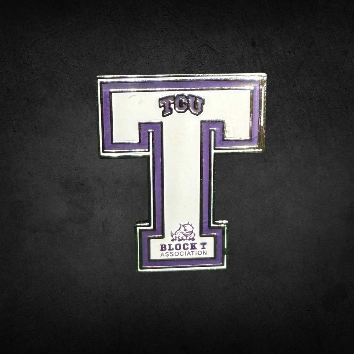 Texas Christian University - TCU Block T Association Magnet Lapel Pin