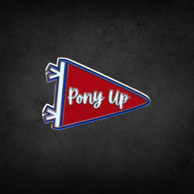 Pony Up Pennant Lapel Pin – Show Your SMU Spirit!