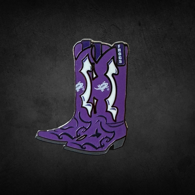 TCU Frogs Pride Boot Lapel Pin