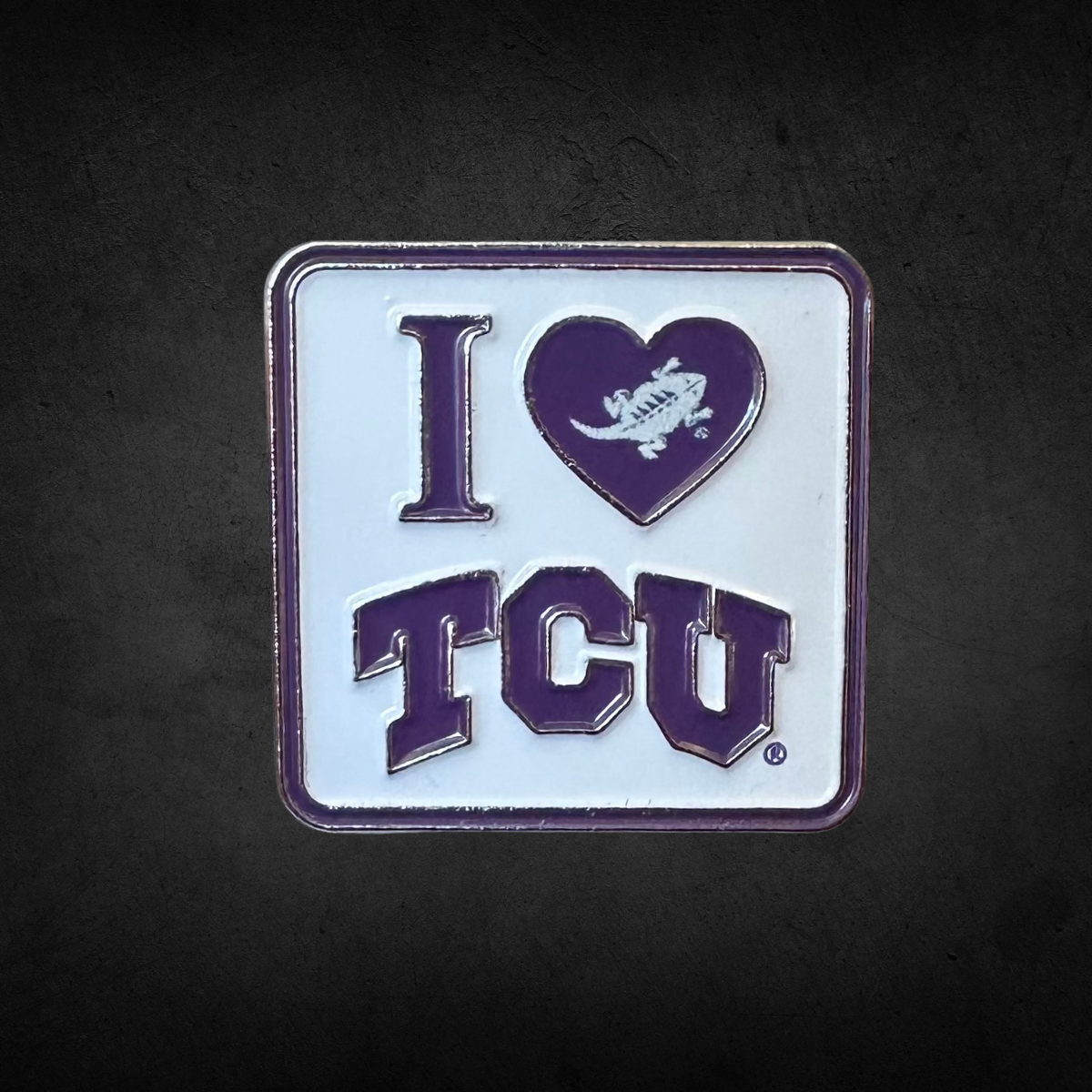 I Love TCU Lapel Pin