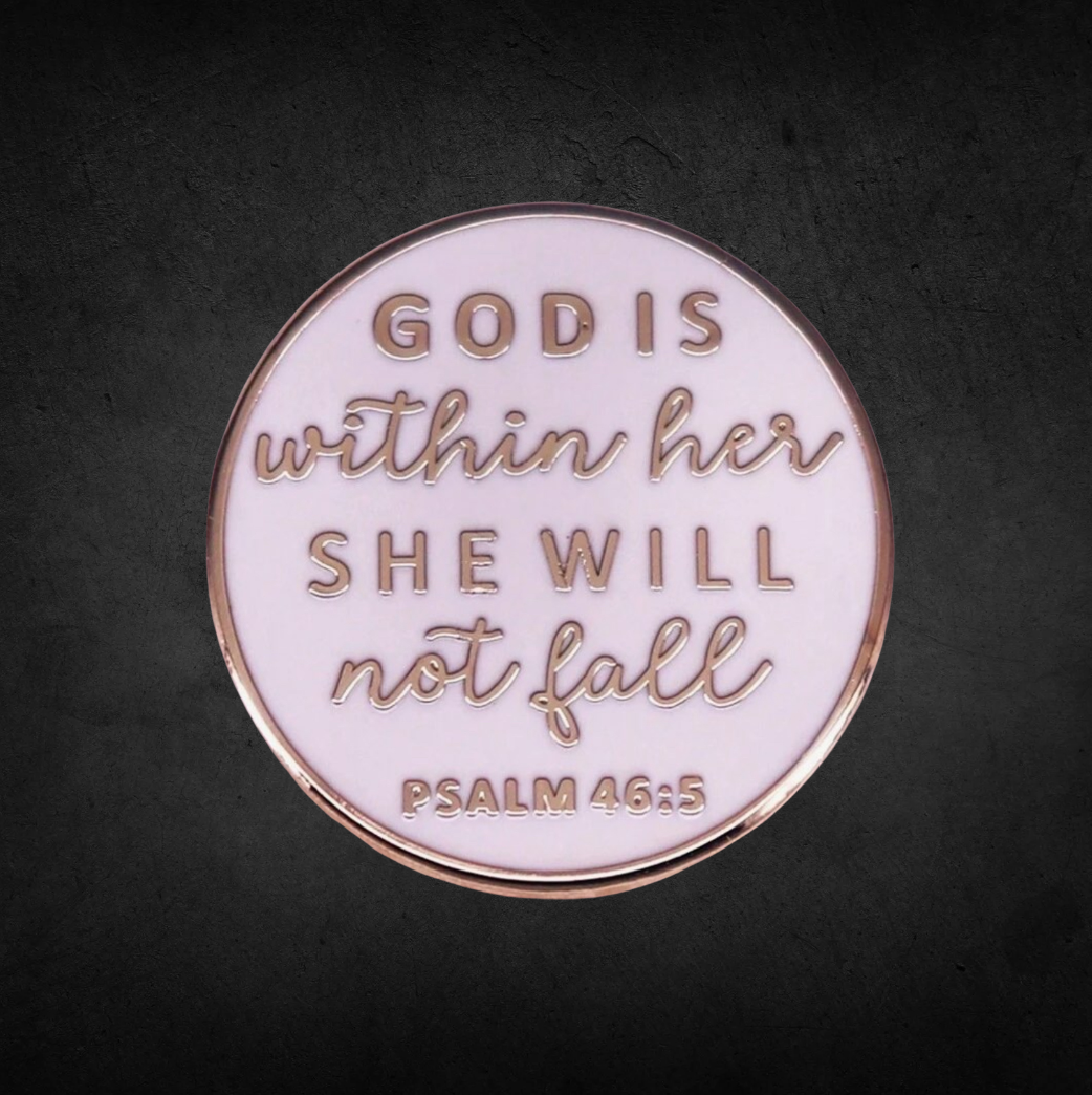 God is Within Her Lapel Pin