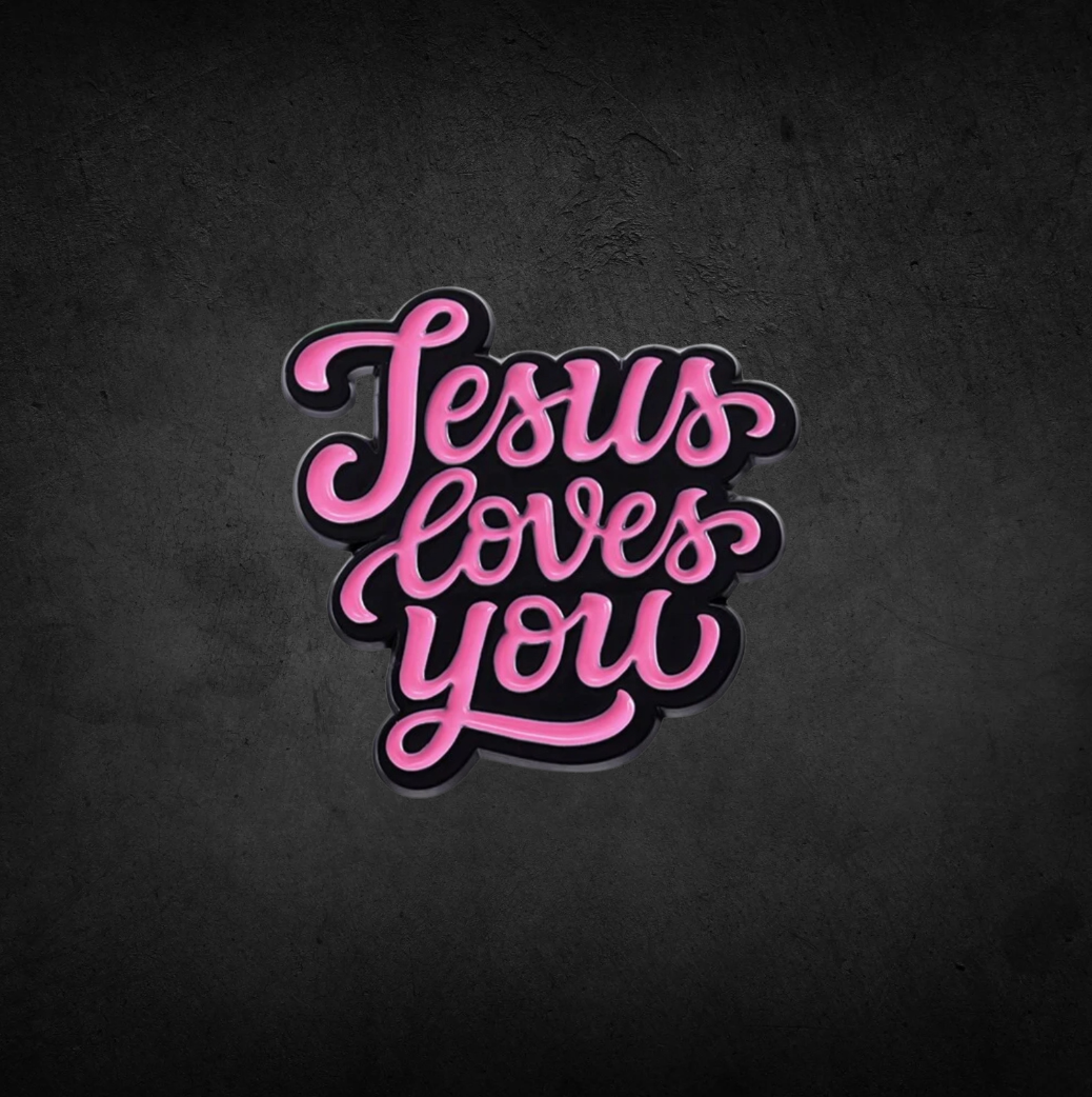 Jesus Loves You Lapel Pin