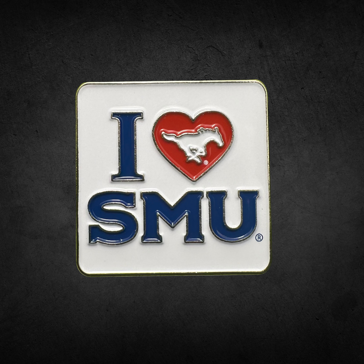 I Love SMU Lapel Pin